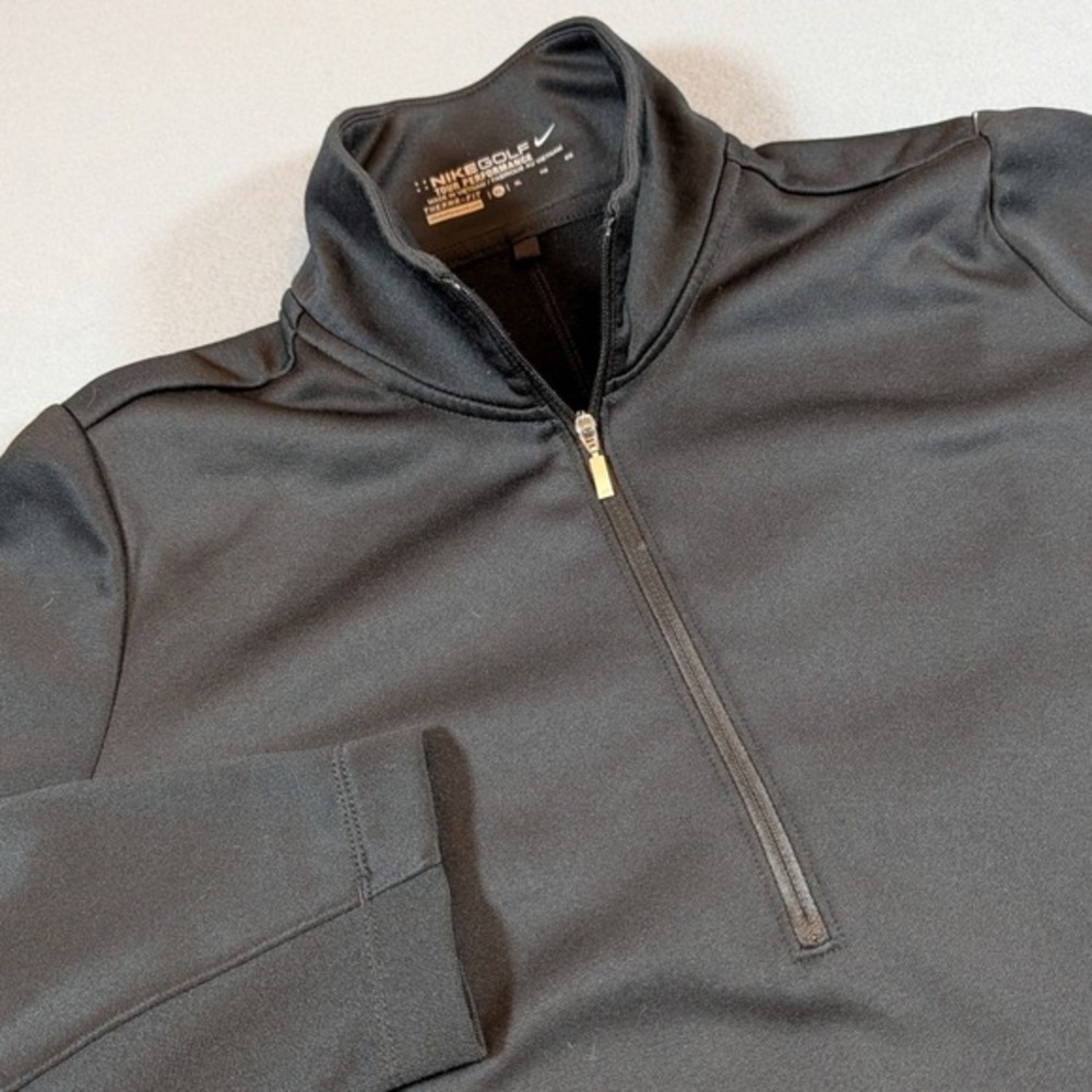 Nike Golf Tour Performance Therma Fit‎ 1/4 Zip Pullover Mens XL Black